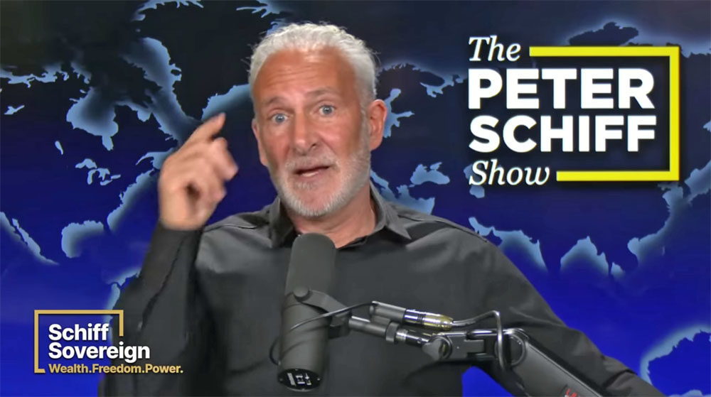 ピーター・シフ氏のスクリーンショット