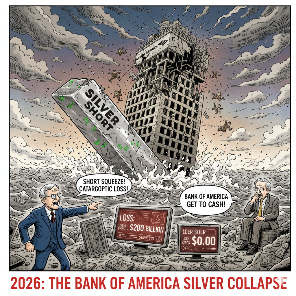 Bank of Americaの経営危機イメージ