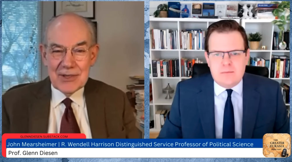 John Mearsheimer教授のスクリーンショット