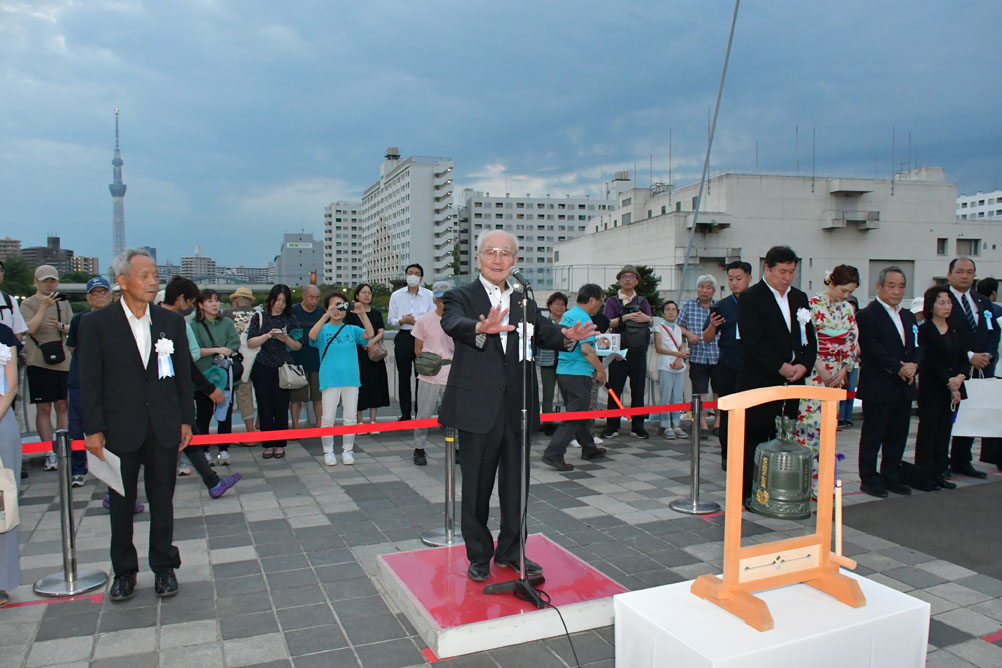 実行委員長の江頭氏の写真